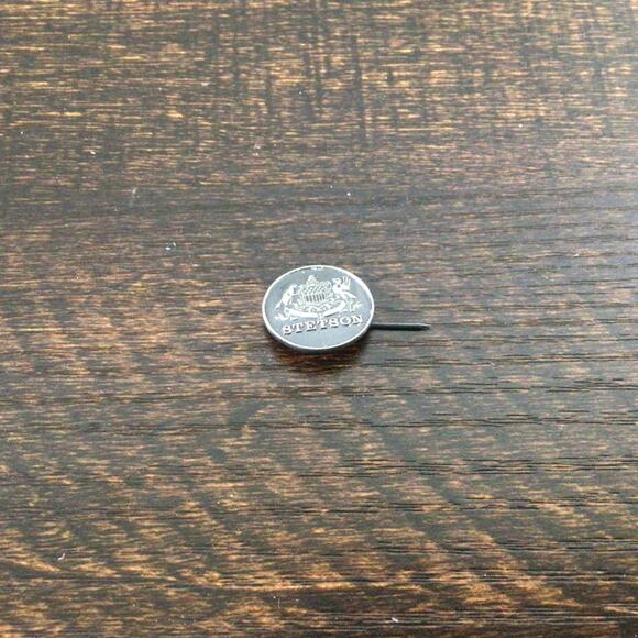 Stetson Mens Latte Florentine Milan Straw Fedora Hat White Size 7.5 Pin Included - Picture 7 of 7